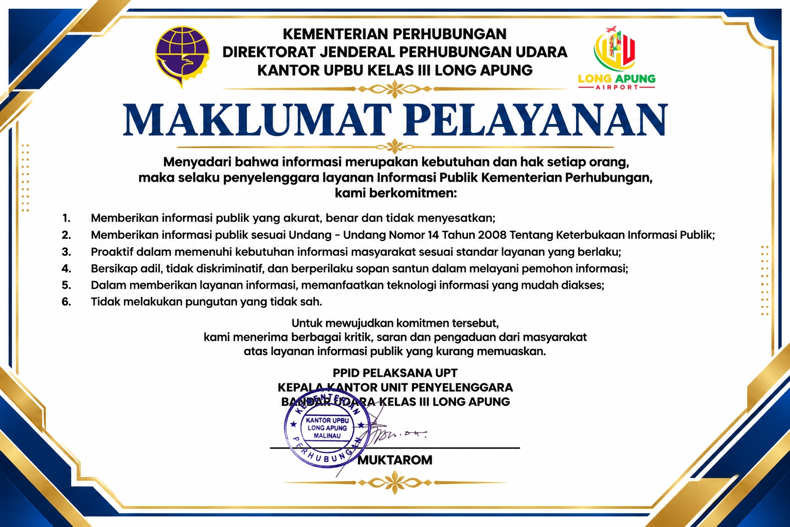 Maklumat Pelayanan PPID